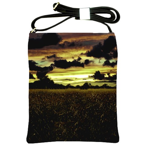 Dark Meadow Landscape  Shoulder Sling Bag from ArtsNow.com Front