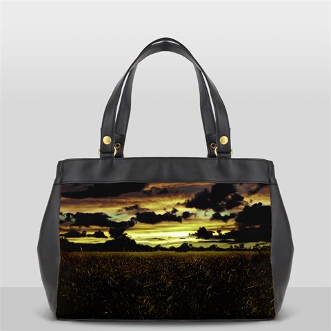 Dark Meadow Landscape  Oversize Office Handbag (Two Sides) from ArtsNow.com Front