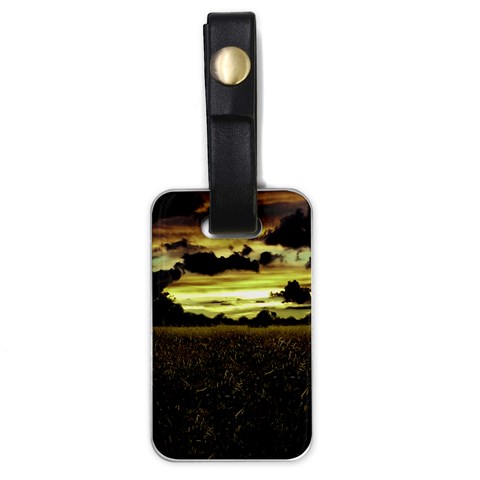 Dark Meadow Landscape  Luggage Tag (One Side) from ArtsNow.com Front