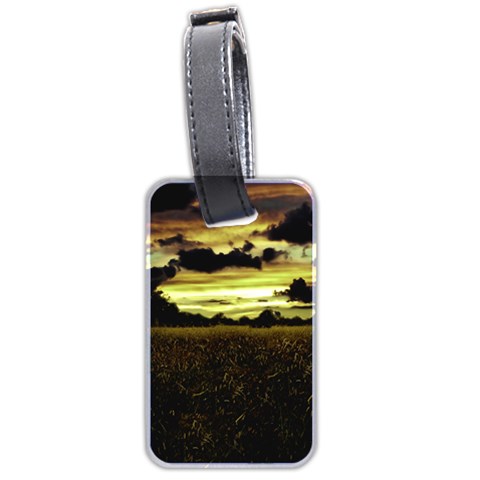 Dark Meadow Landscape  Luggage Tag (Two Sides) from ArtsNow.com Front