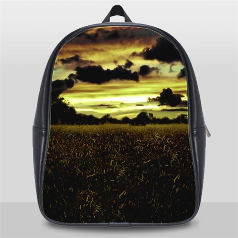 Dark Meadow Landscape  School Bag (XL) from ArtsNow.com Front