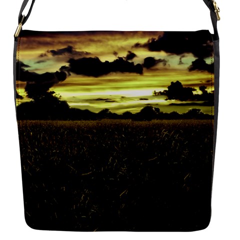 Dark Meadow Landscape  Flap Closure Messenger Bag (Small) from ArtsNow.com Front