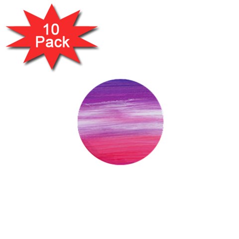 Abstract In Pink & Purple 1  Mini Button (10 pack) from ArtsNow.com Front