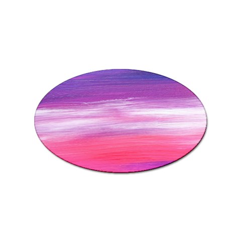 Abstract In Pink & Purple Sticker 100 Pack (Oval) from ArtsNow.com Front