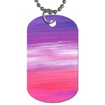 Abstract In Pink & Purple Dog Tag (Two-sided) 