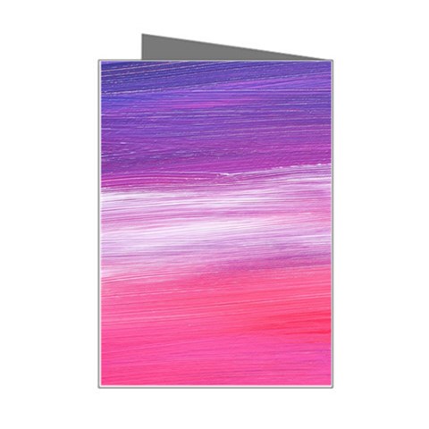 Abstract In Pink & Purple Mini Greeting Card from ArtsNow.com Right