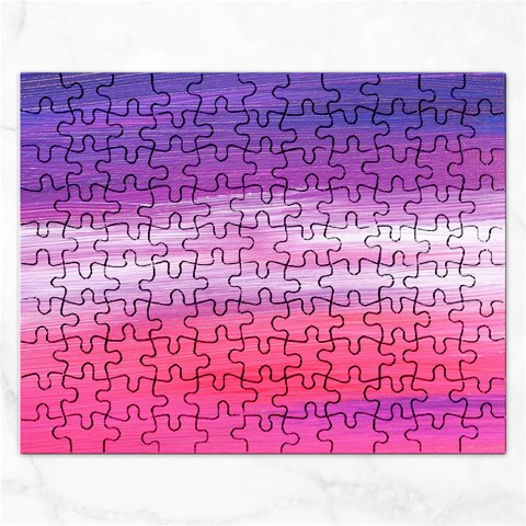 Abstract In Pink & Purple Jigsaw Puzzle (Rectangle) from ArtsNow.com Front