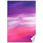 Abstract In Pink & Purple Canvas 12  x 18  (Unframed)