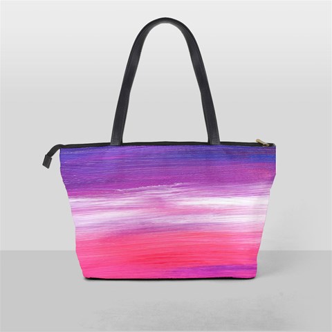 Abstract In Pink & Purple Large Shoulder Bag from ArtsNow.com Back