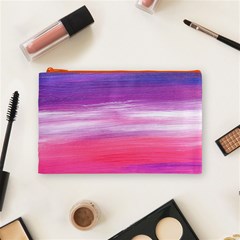 Abstract In Pink & Purple Cosmetic Bag (Medium) from ArtsNow.com Front