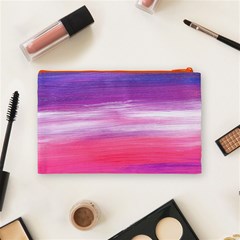 Abstract In Pink & Purple Cosmetic Bag (Medium) from ArtsNow.com Back