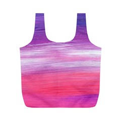 Abstract In Pink & Purple Reusable Bag (M) from ArtsNow.com Front