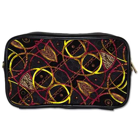 Luxury Futuristic Ornament Travel Toiletry Bag (Two Sides) from ArtsNow.com Front