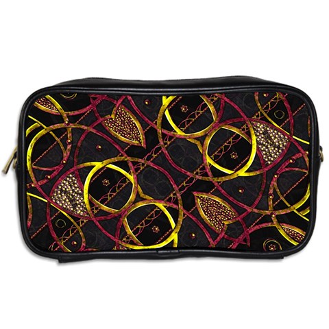 Luxury Futuristic Ornament Travel Toiletry Bag (Two Sides) from ArtsNow.com Back