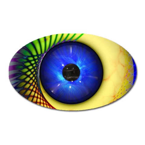 Eerie Psychedelic Eye Magnet (Oval) from ArtsNow.com Front