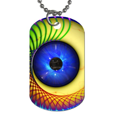 Eerie Psychedelic Eye Dog Tag (Two Front