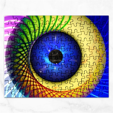 Eerie Psychedelic Eye Jigsaw Puzzle (Rectangle) from ArtsNow.com Front