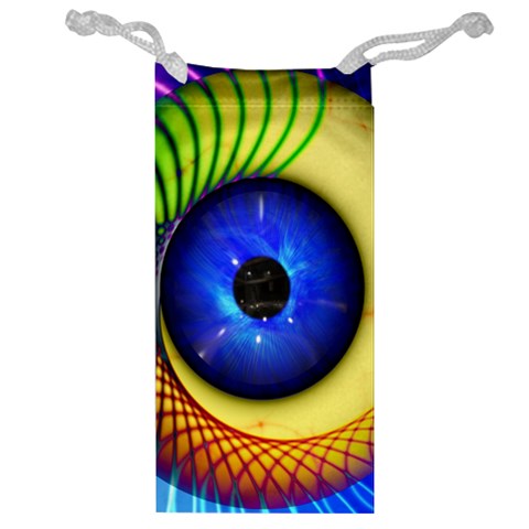 Eerie Psychedelic Eye Jewelry Bag from ArtsNow.com Front