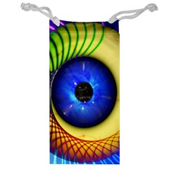 Eerie Psychedelic Eye Jewelry Bag from ArtsNow.com Front