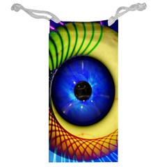 Eerie Psychedelic Eye Jewelry Bag from ArtsNow.com Back