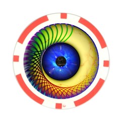 Eerie Psychedelic Eye Poker Chip (10 Pack) from ArtsNow.com Front