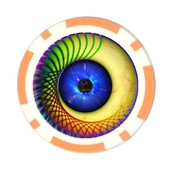 Eerie Psychedelic Eye Poker Chip (10 Pack) from ArtsNow.com Front