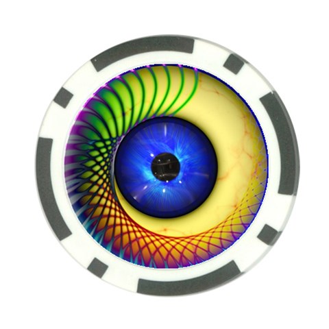 Eerie Psychedelic Eye Poker Chip (10 Pack) from ArtsNow.com Back