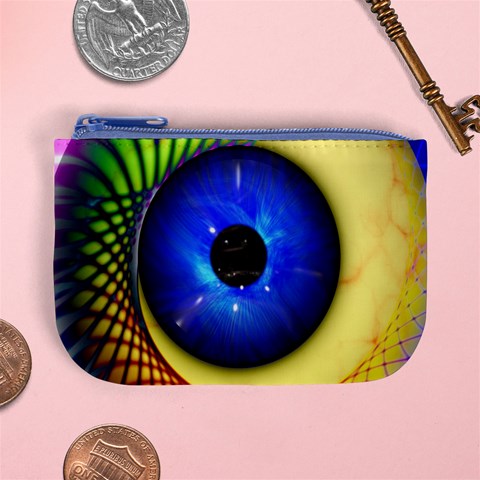 Eerie Psychedelic Eye Coin Change Purse from ArtsNow.com Front