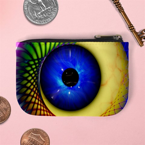 Eerie Psychedelic Eye Coin Change Purse from ArtsNow.com Back