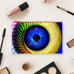 Eerie Psychedelic Eye Cosmetic Bag (Medium) from ArtsNow.com Front