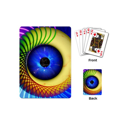 Eerie Psychedelic Eye Playing Cards (Mini) from ArtsNow.com Back