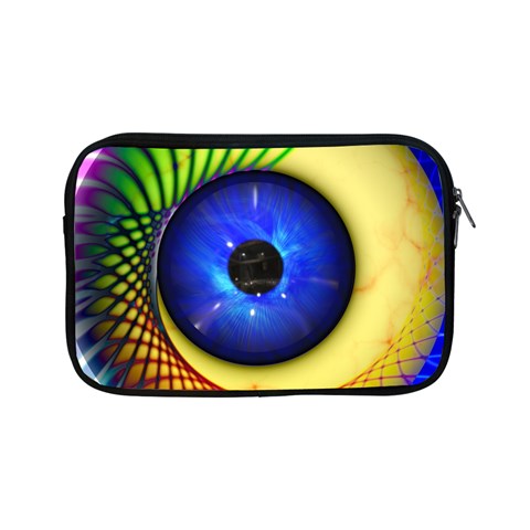 Eerie Psychedelic Eye Apple iPad Mini Zippered Sleeve from ArtsNow.com Front