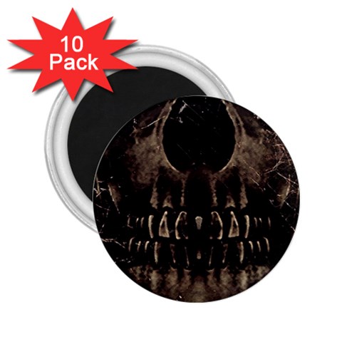 Skull Poster Background 2.25  Button Magnet (10 pack) from ArtsNow.com Front