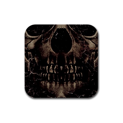 Skull Poster Background Drink Coasters 4 Pack (Square) from ArtsNow.com Front