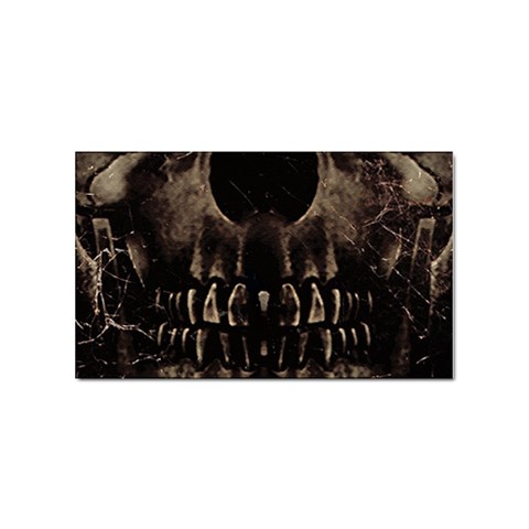 Skull Poster Background Sticker (Rectangle) from ArtsNow.com Front