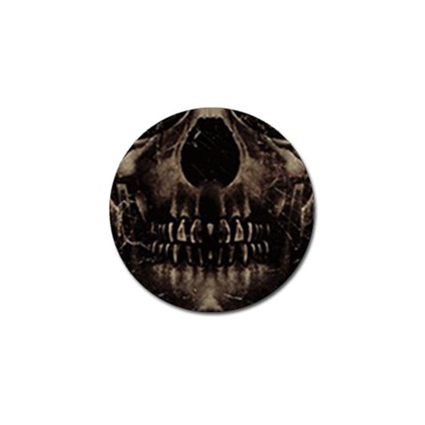 Skull Poster Background Golf Ball Marker from ArtsNow.com Front