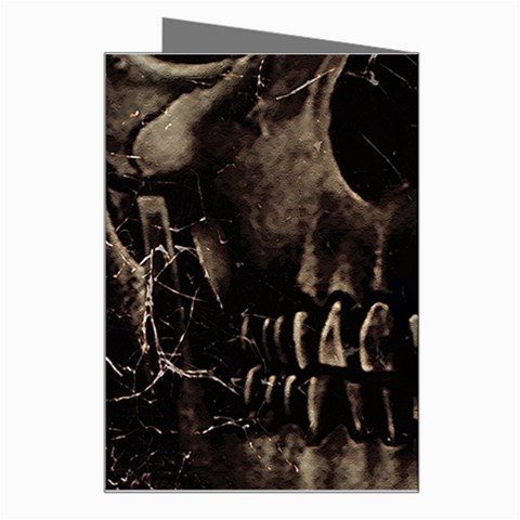 Skull Poster Background Greeting Card from ArtsNow.com Right