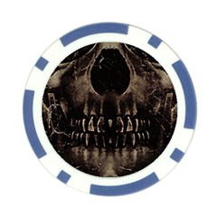 Skull Poster Background Poker Chip from ArtsNow.com Front