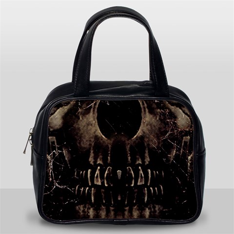 Skull Poster Background Classic Handbag (Two Sides) from ArtsNow.com Back