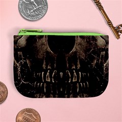 Skull Poster Background Coin Change Purse from ArtsNow.com Front