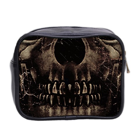 Skull Poster Background Mini Travel Toiletry Bag (Two Sides) from ArtsNow.com Back