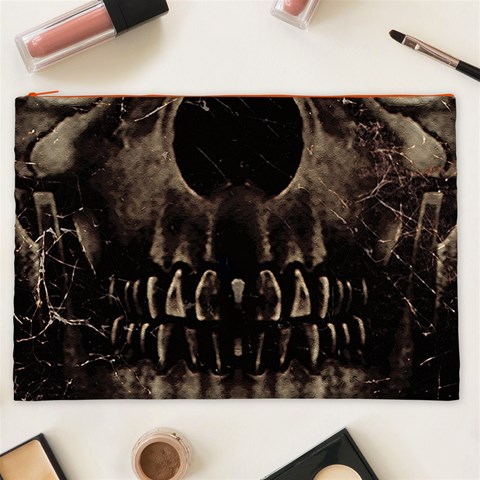 Skull Poster Background Cosmetic Bag (XXL) from ArtsNow.com Front