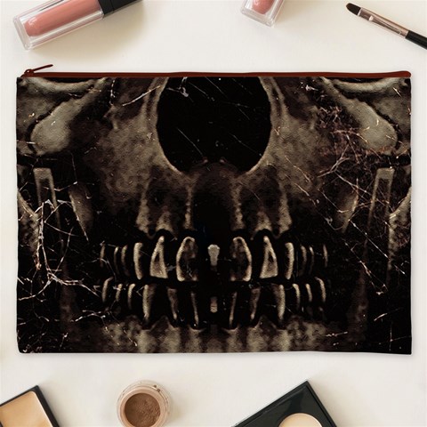 Skull Poster Background Cosmetic Bag (XXXL) from ArtsNow.com Front