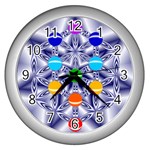 Life Tree Wall Clock (Silver)