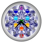 Life Tree Wall Clock (Silver)