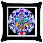 Life Tree Throw Pillow Case (Black)