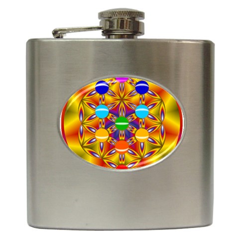 Life Tree Hip Flask (6 oz) from ArtsNow.com Front