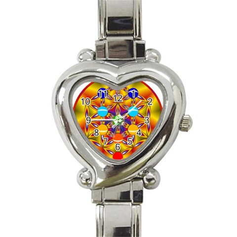 Life Tree Heart Italian Charm Watch from ArtsNow.com Front