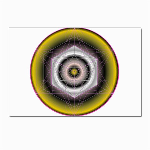 Metatrons Cube Postcards 5  x 7  (Pkg of 10) from ArtsNow.com Front