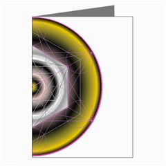 Metatrons Cube Greeting Card from ArtsNow.com Left